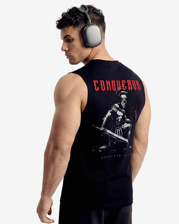 Conqueror Oversized Sleeveless Black