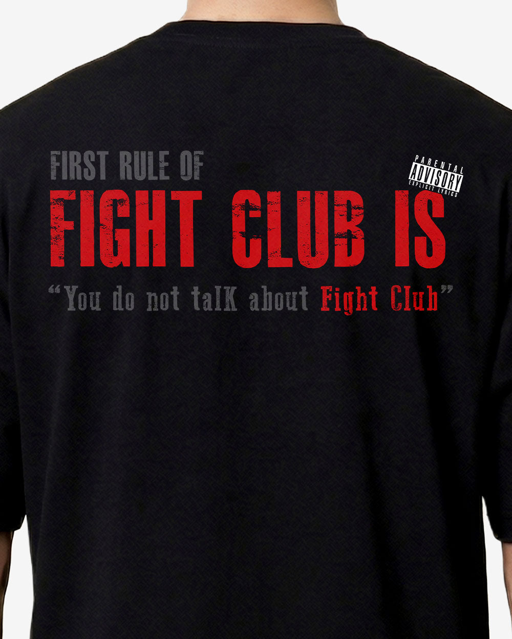 Fight Club Oversized T-shirts Black