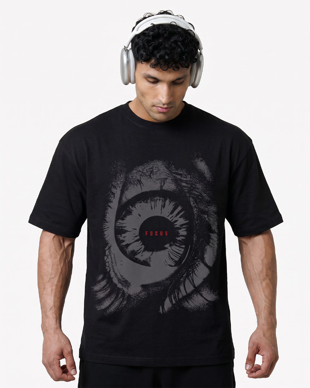 Focus Oversized T-shirts Black