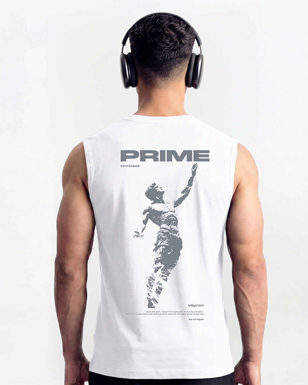 Prime Oversized Sleeveless White