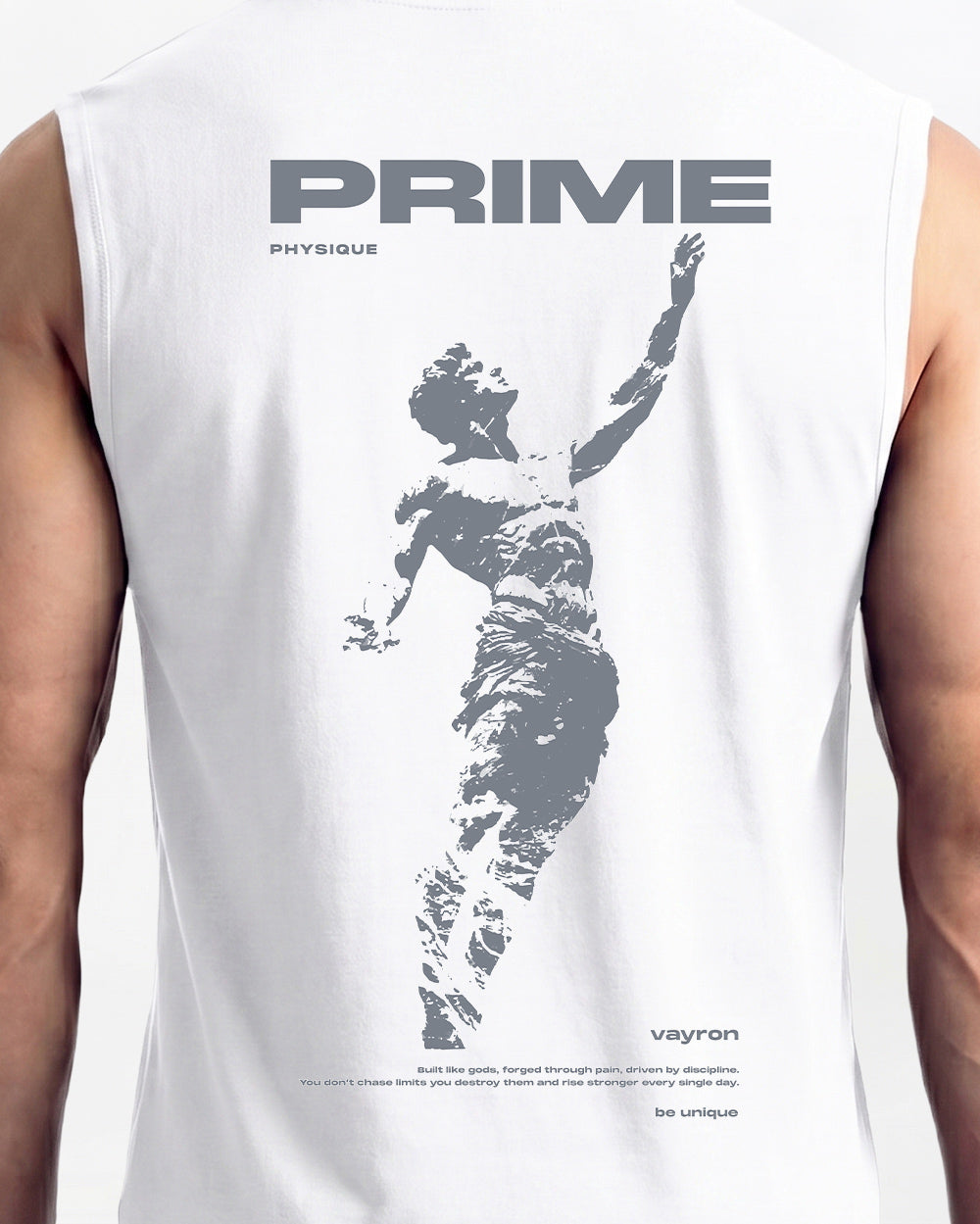 Prime Oversized Sleeveless White