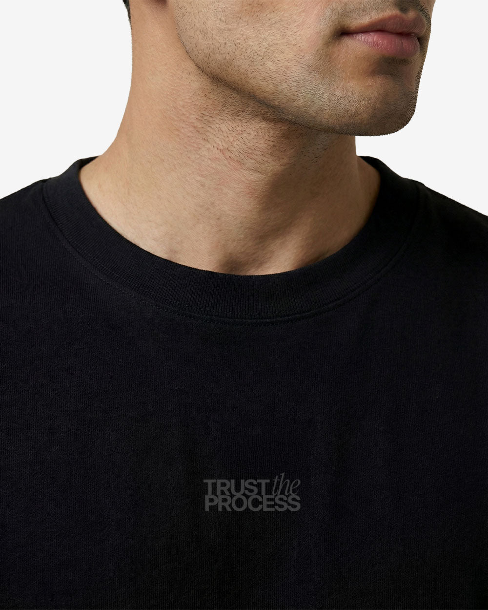 Trust The Process Oversized T-shirts Black