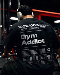 Addict Oversized T-shirts Black
