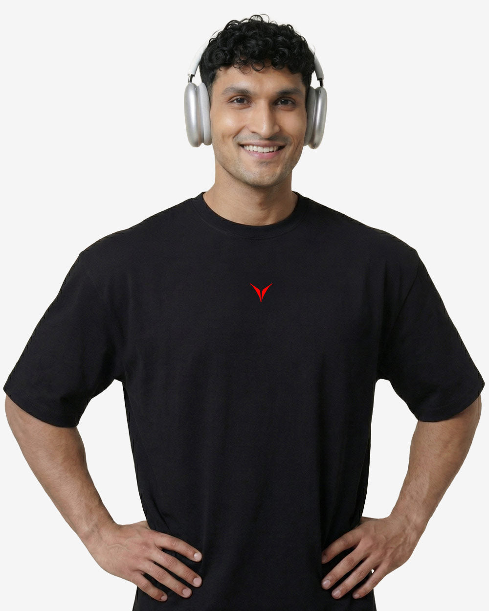 Conqueror Oversized T-shirts Black