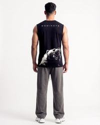 Bear Oversized Sleeveless Black