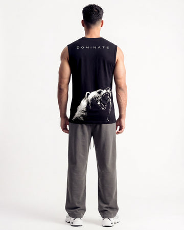 Bear Oversized Sleeveless Black