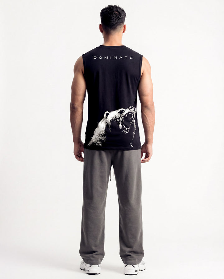 Bear Oversized Cap-sleeves Black