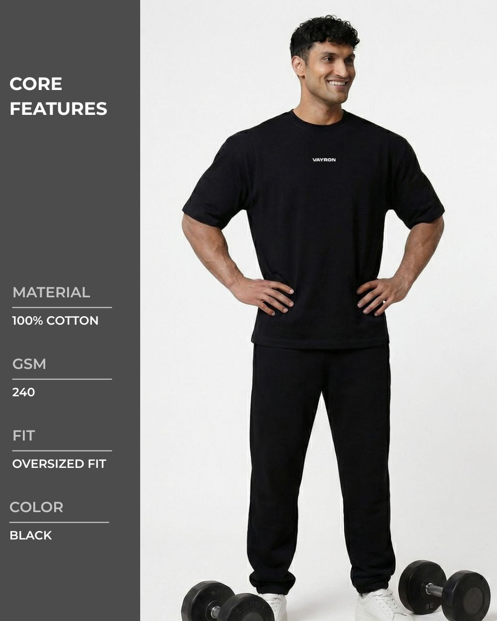 Addict Oversized T-shirts Black