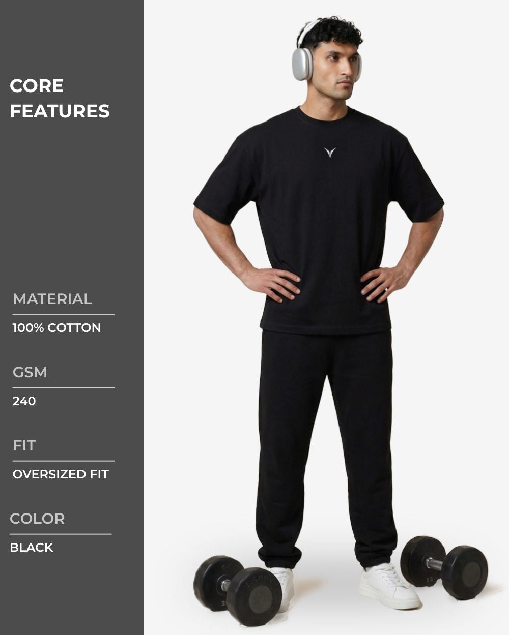 Limitless Oversized T-shirts Black