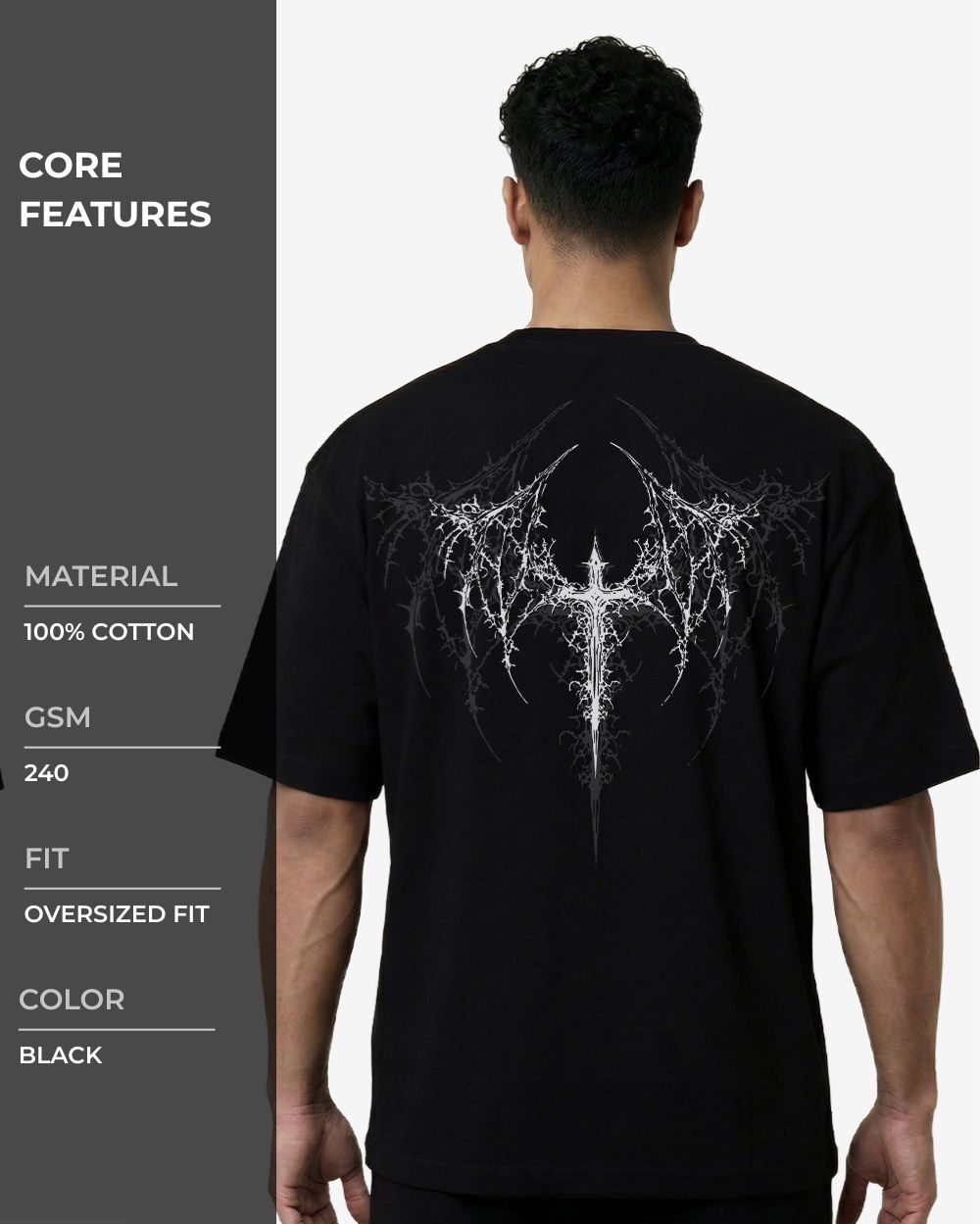 Holy Oversized T-shirts Black