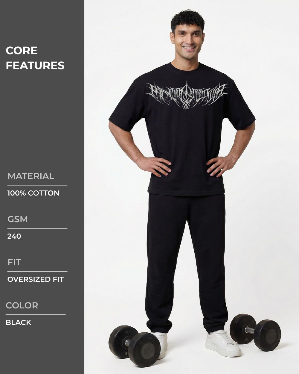 Destined Oversized T-shirts Black